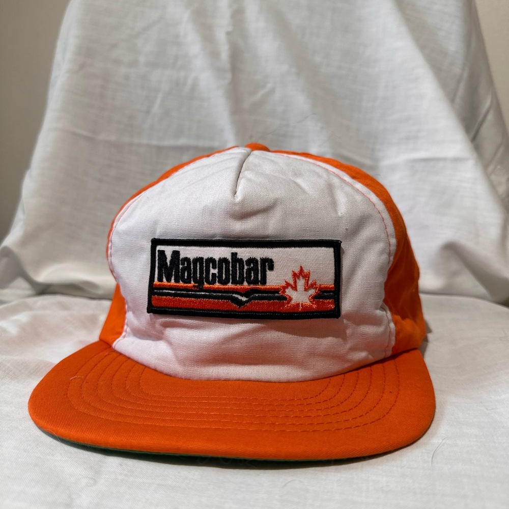 Vintage 1980’s Magcobar Orange and White Trucker Hat